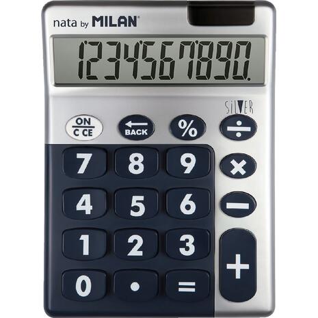 Αριθμομηχανή MILAN Silver Nata (10 Ψηφίων)